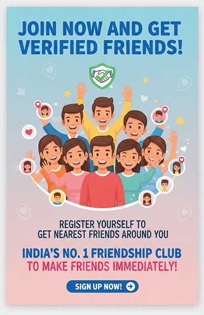 Join Now and Get Verified Friends - India's No.1 Friendship Club